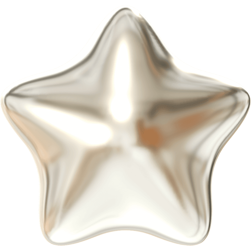 a chrome star charm